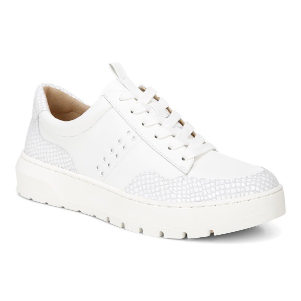 Vionic Trainers Ireland - Ysenia Sneaker White - Womens Shoes For Sale | YNJMI-0759